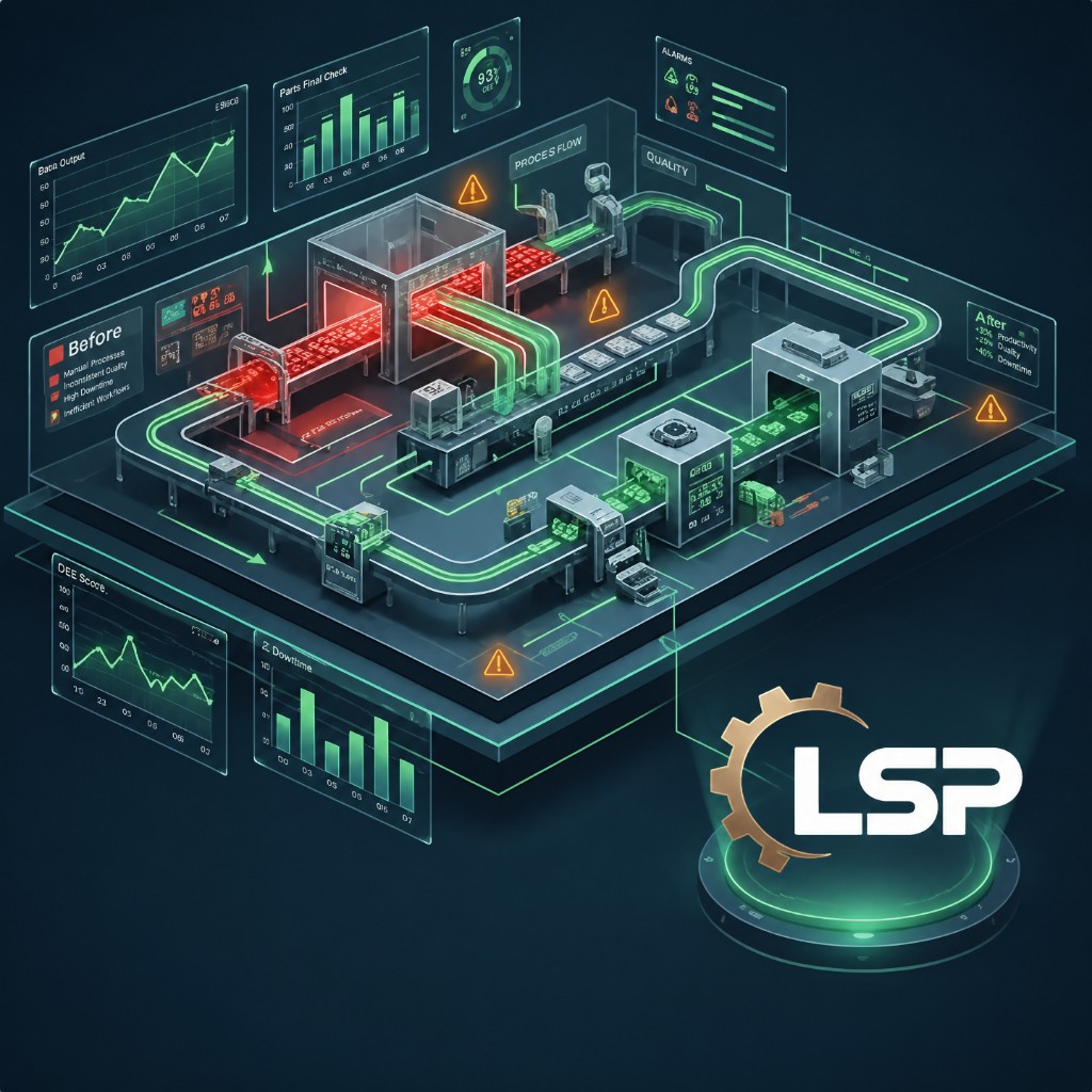 LSP manufacturing performance — production line analytics